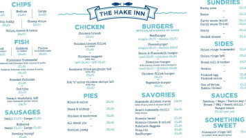 Hake-inn Fish Chip Shop menu