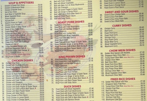 The Golden Wok menu