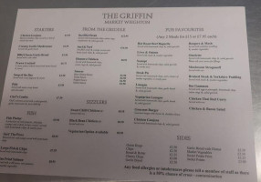 The Griffin menu