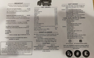 The Maybush Inn menu