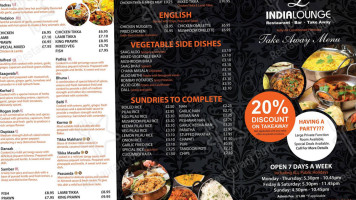 India Lounge food