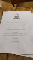 The Raven Inn menu