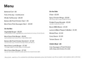 Woolsery Fish And Chips menu