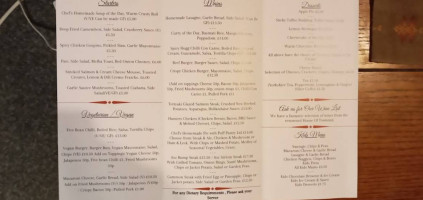 The George Hogg menu