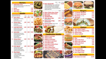 Kebab Master Whyteleafe menu