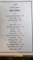 Shireoaks Inn menu