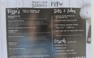 The Wood Fired Piadizza menu