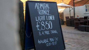 The Admiral Rodney menu