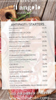 Il Angolo Italian menu