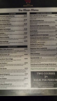 The Red Cow menu