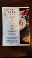 Ye Olde Inne menu
