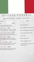 Devitas Pizzeria Cafe menu