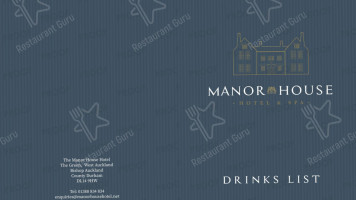 The Manor House menu
