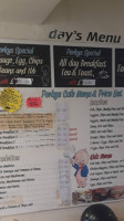 Porkys Cafe menu