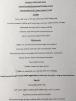 The Hall Inn menu