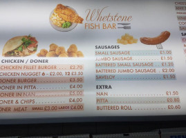 The Whetstone Cafe menu