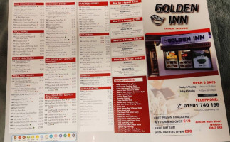 Golden Inn menu