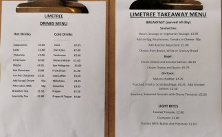 Lime Tree menu