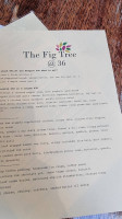 The Fig Tree 36 menu