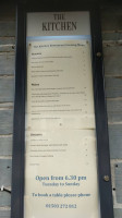 The Kitchen Licensed menu