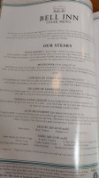 The Bell Inn menu
