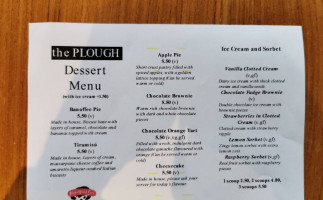 The Plough menu