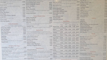 Goytre Chippy Indian menu