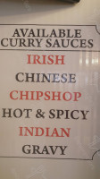 Goytre Chippy Indian menu