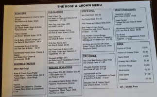 The Rose And Crown food