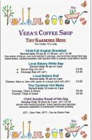 Vera's Coffee Shop menu