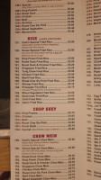 Wok Away menu