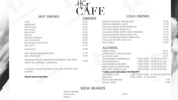 The Hungry Guest Cafe menu