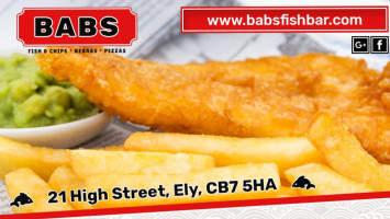 Babs Fish Pizzeria food