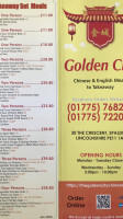 The Golden City menu