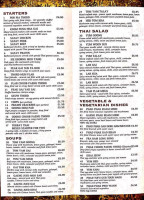 Torbay Thai menu