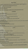 The Cambrian Inn menu