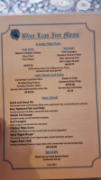 The Blue Lias Inn menu