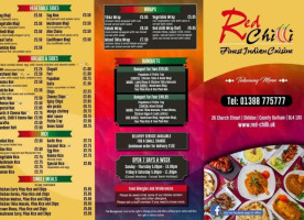 Red Chilli menu