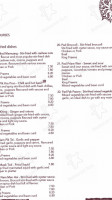 Bhan Thai menu