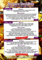 Cafe India menu