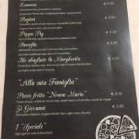 Essenza Cucina E Pizza menu