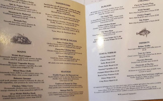 The Bishops menu