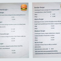 The Burger Grill menu