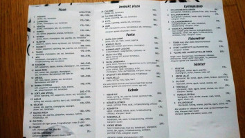 Nordlys Pizzarestaurant menu