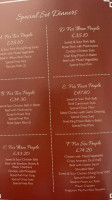Flamelight menu