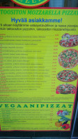 Imatran Kebab Pizzeria menu