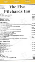 The Five Pilchards Inn menu