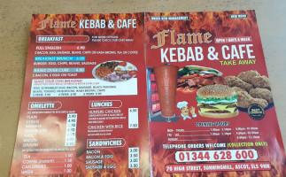 Flame Grill menu