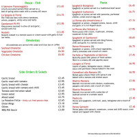 Emilias Della Roma menu