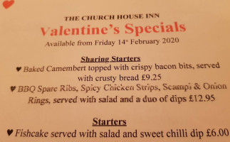 Church House menu